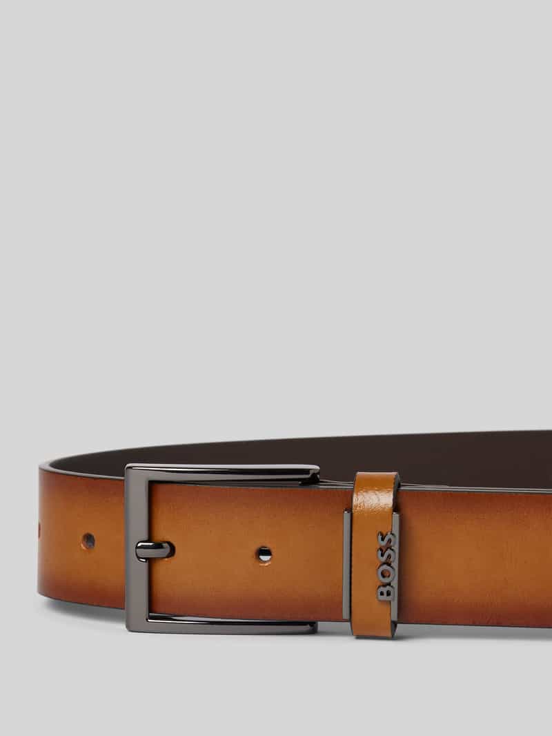 Boss Leren riem met doornsluiting model 'Cole-Ant'