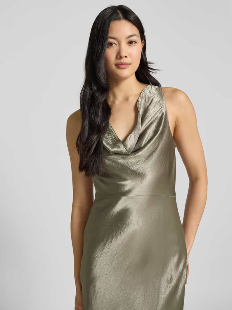 Selected Femme Maxi-jurk met cascadehals model 'SELENE'