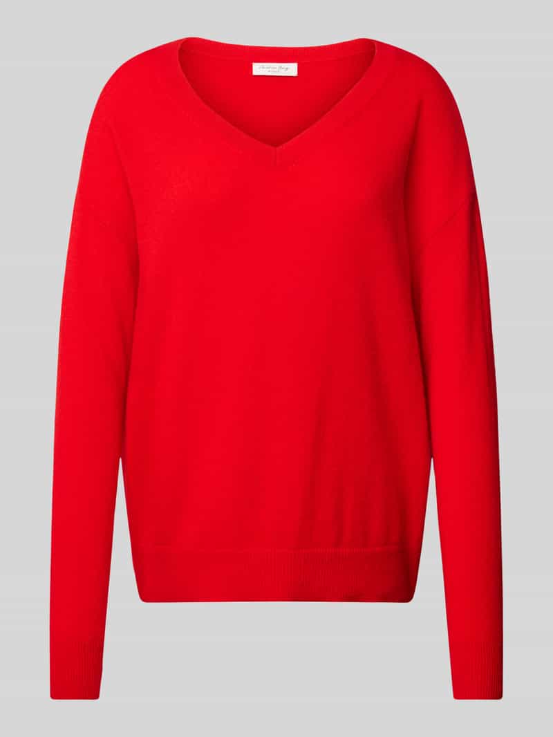 Christian Berg Woman Pullover van kasjmier met V-hals