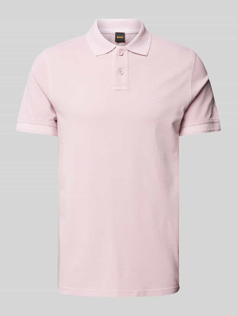 Boss Orange Regular fit poloshirt met labelprint, model 'Prime'