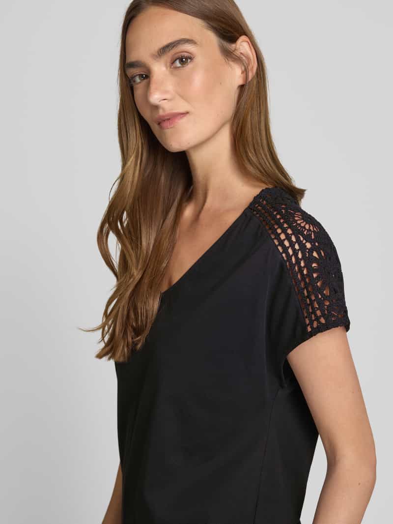 s.Oliver RED LABEL Loose fit T-shirt van puur katoen