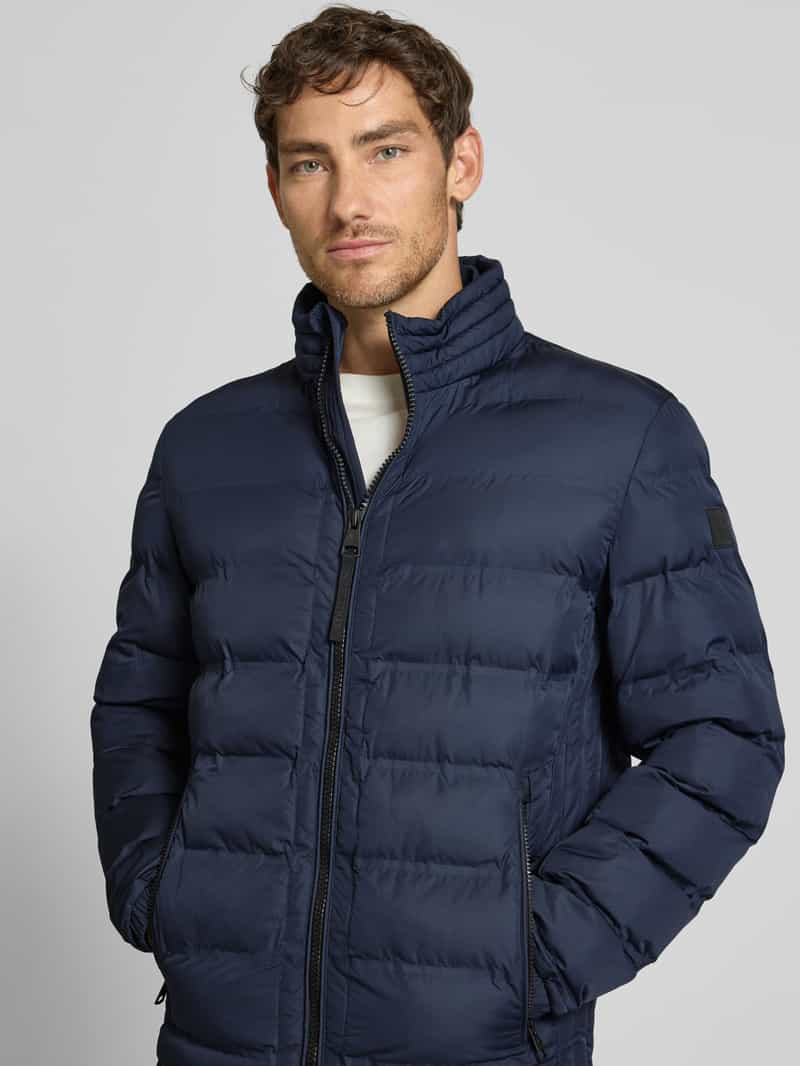 Strellson Regular fit gewatteerd jack met opstaande kraag model 'MODENA FUSED'