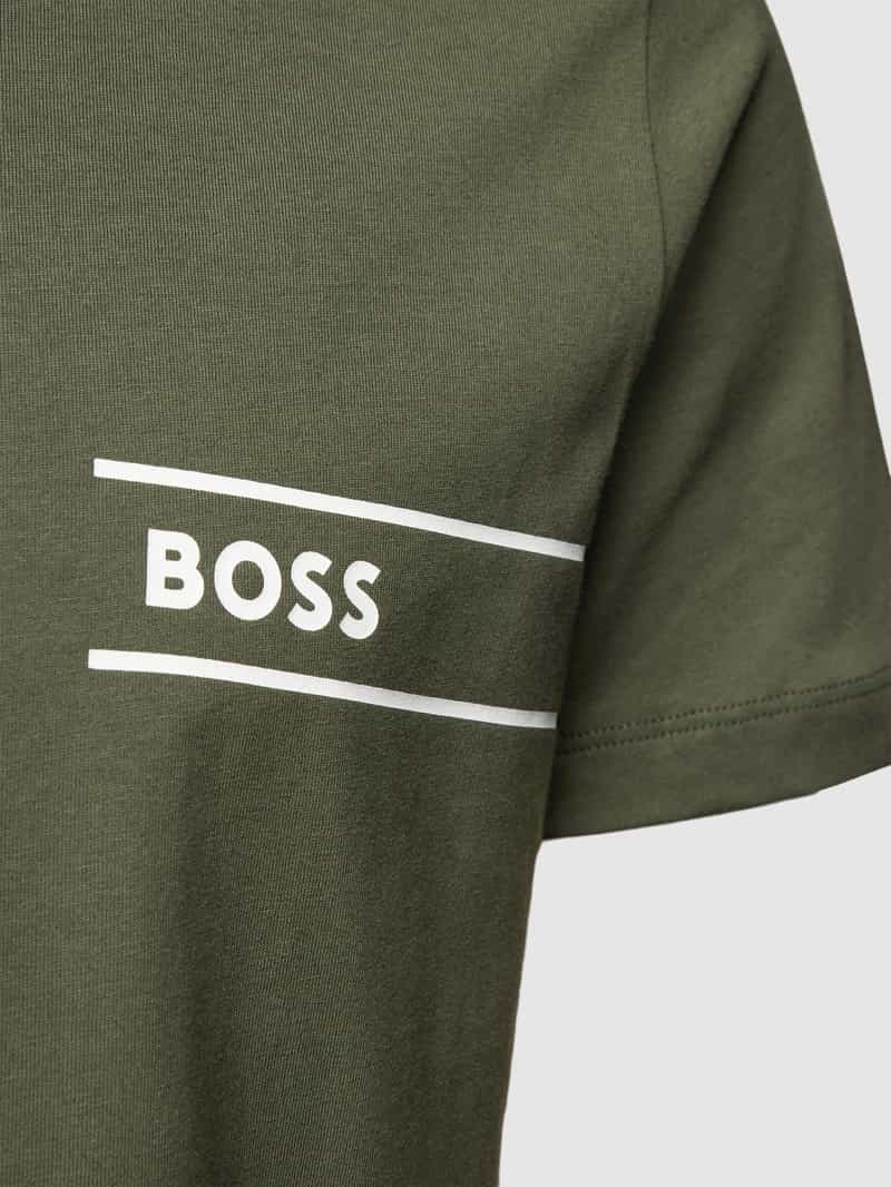 Boss T-shirt met labeldetail