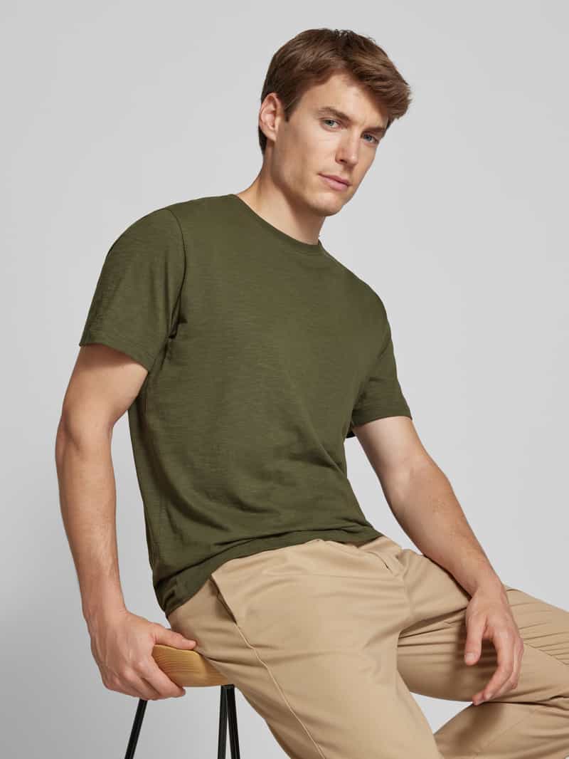 Selected Homme T-shirt met ronde hals model 'ASPEN'