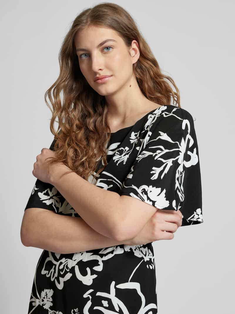 s.Oliver BLACK LABEL Knielange jurk met all-over print