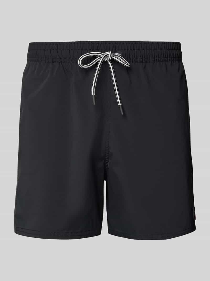 Fire + Ice Korte regular fit broek met labelpatch model 'NELSON'