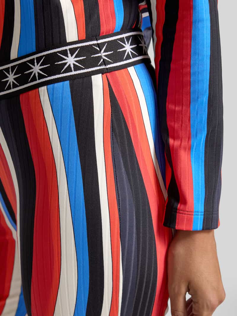 Marc Cain Straight fit stoffen broek met elastische band