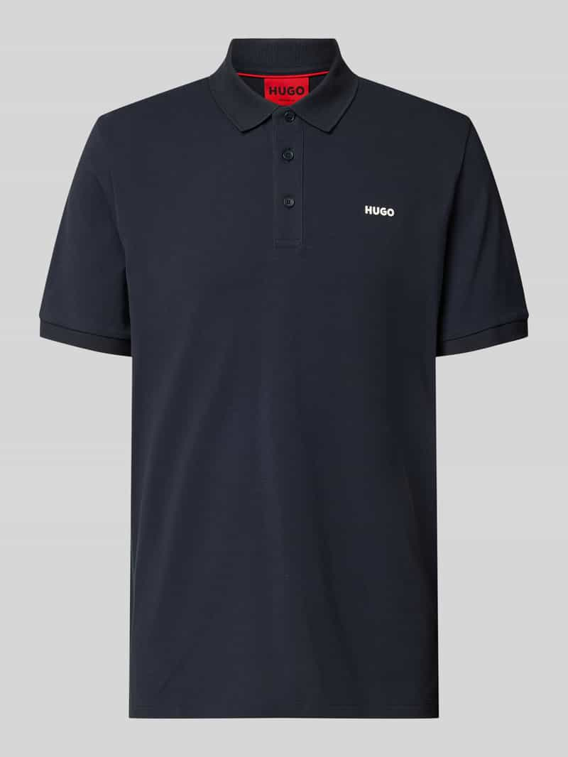 HUGO Poloshirt met labelprint, model 'Donos'