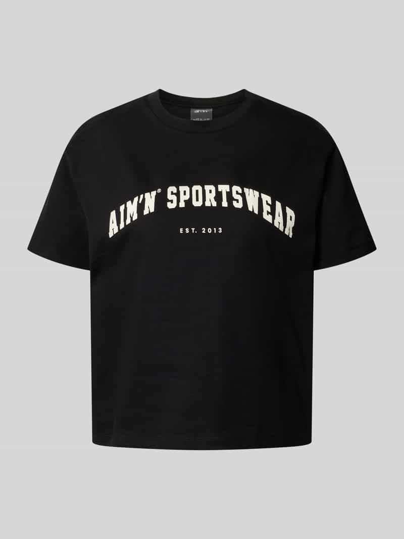 boxy fit t-shirt met labelprint
