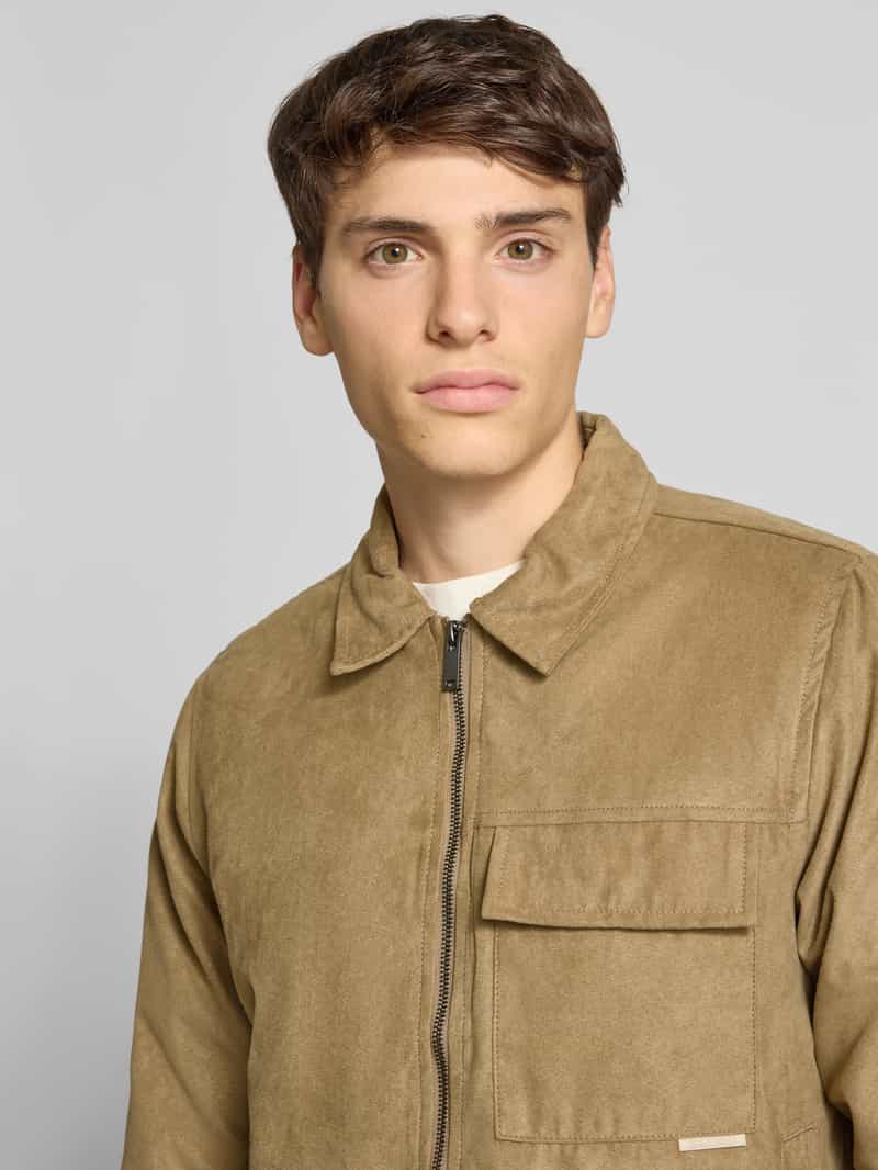 Blend Jack in leerlook met borstzak model 'HELGER'
