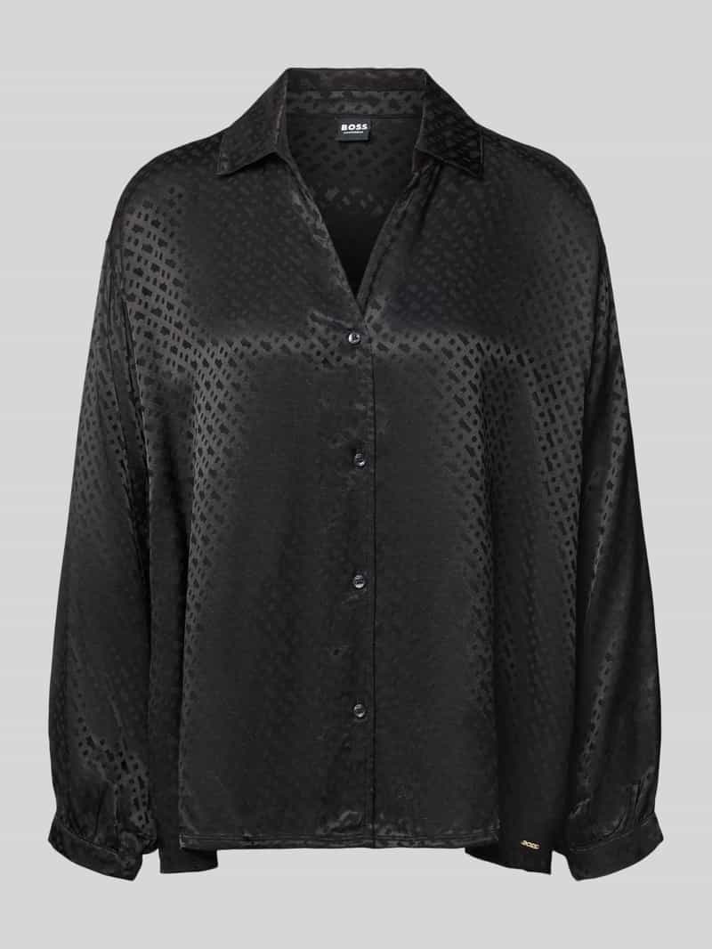 Boss Regular fit pyjama van pure viscose model 'B Monogram_Shirt'