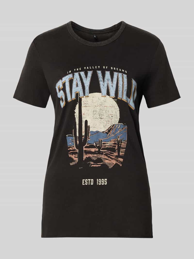 Only Regular fit T-shirt van puur katoen model 'LUCY'