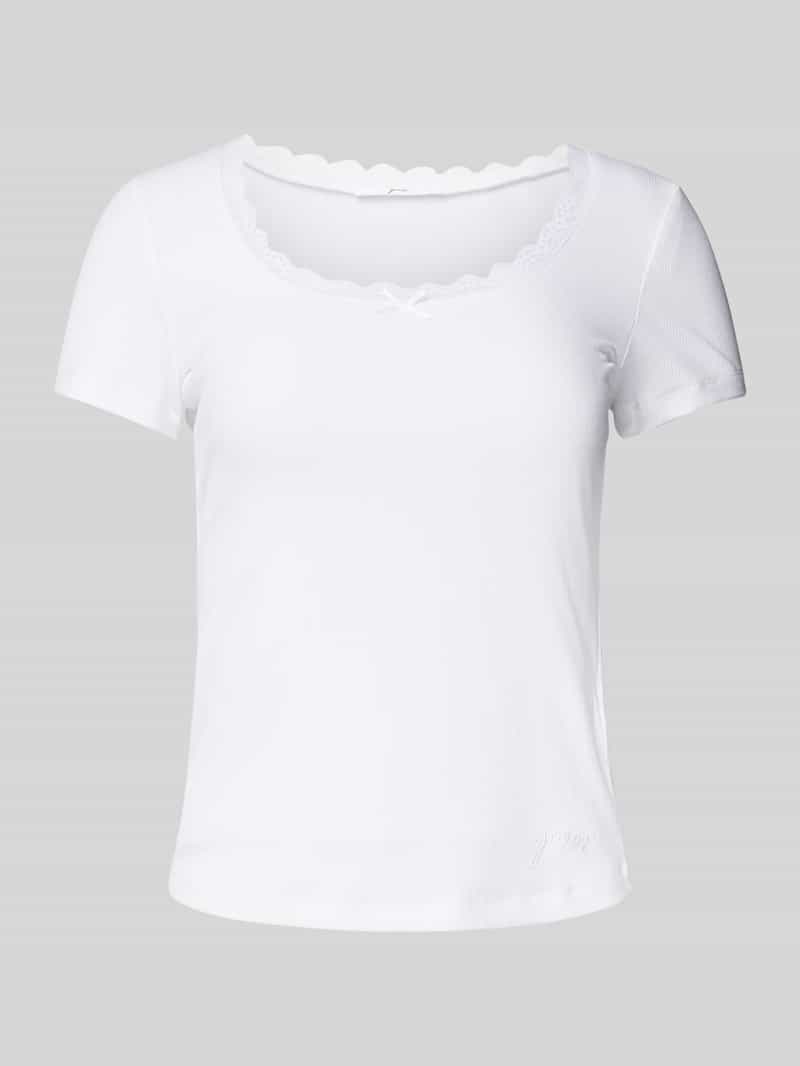 Guess T-shirt met strikdetail model 'LIA'