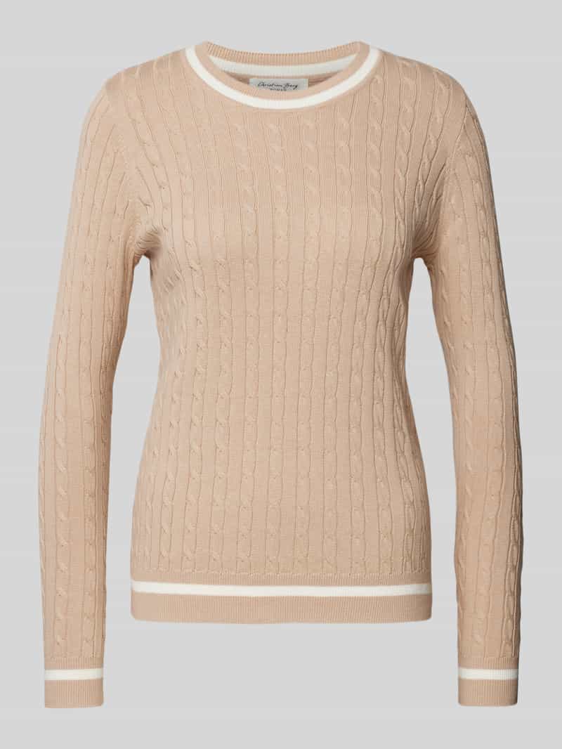 Christian Berg Woman Gebreide pullover met ribboorden