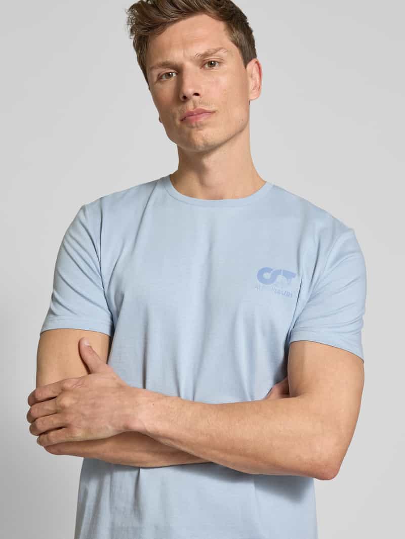AlphaTauri T-shirt met labelprint model 'JOTTA'