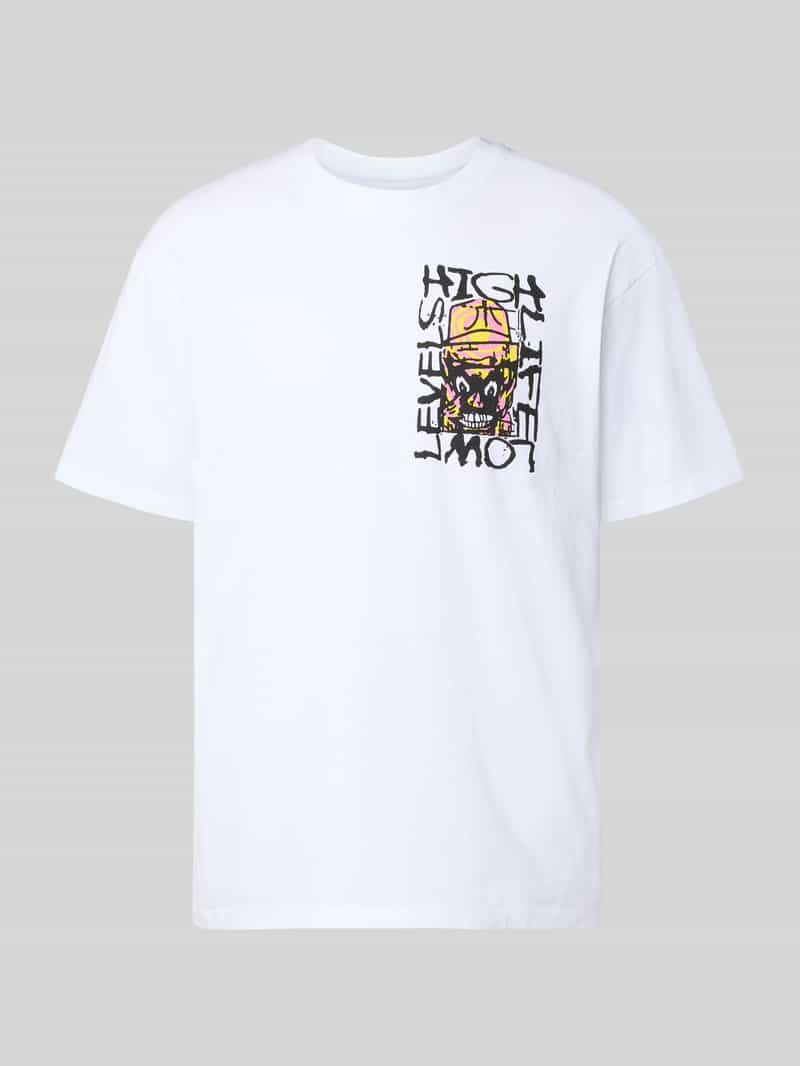T-shirt met print model 'HATTY MAN'