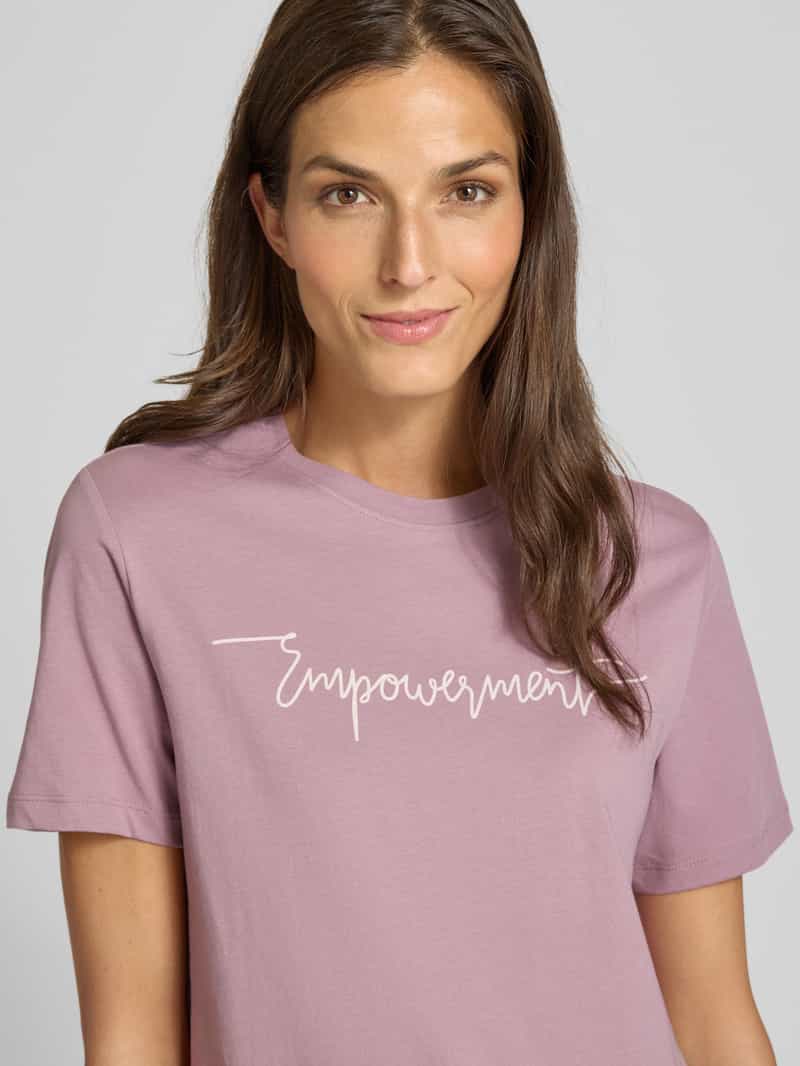 Vila T-shirt met ronde hals model 'SYBIL EMPOWERMENT'
