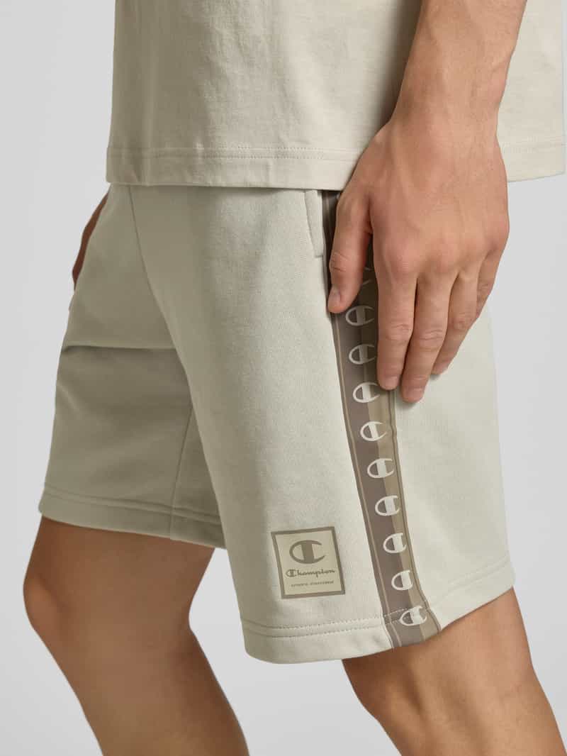 Champion Sweatshorts met logoprint model 'TAPE'