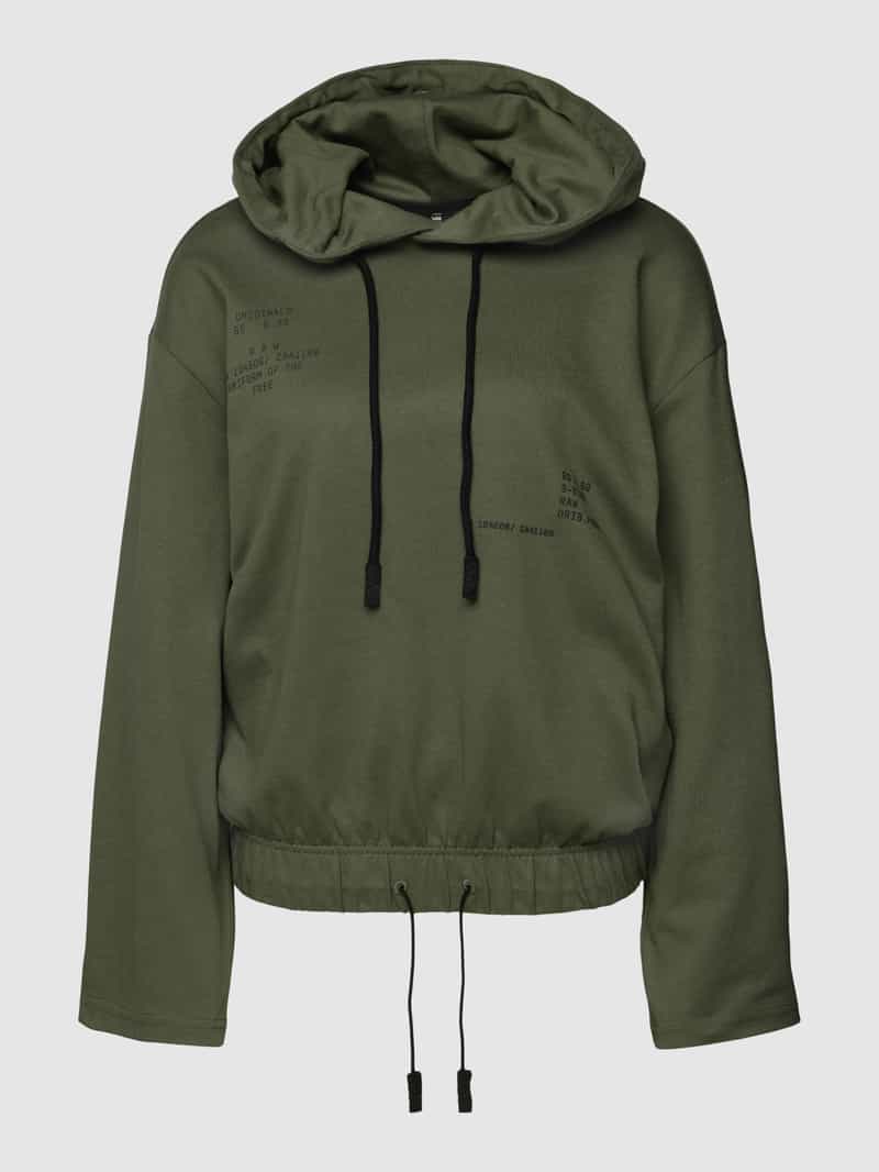 Bluza z kapturem i nadrukiem z logo, model „Text”