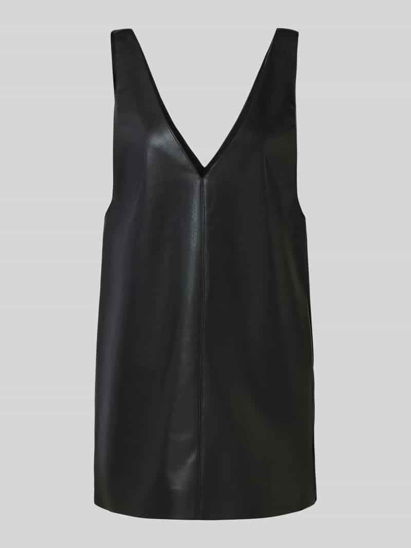 Only Mini-jurk in leerlook model 'HEIDI'