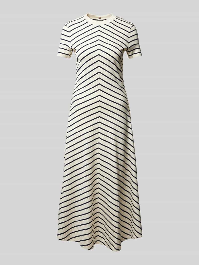 Tommy Hilfiger Midi-jurk met ronde hals model 'MODERN F&F'