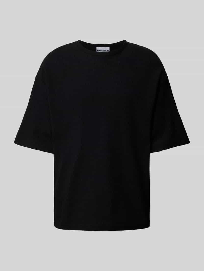 T-shirt met structuurmotief