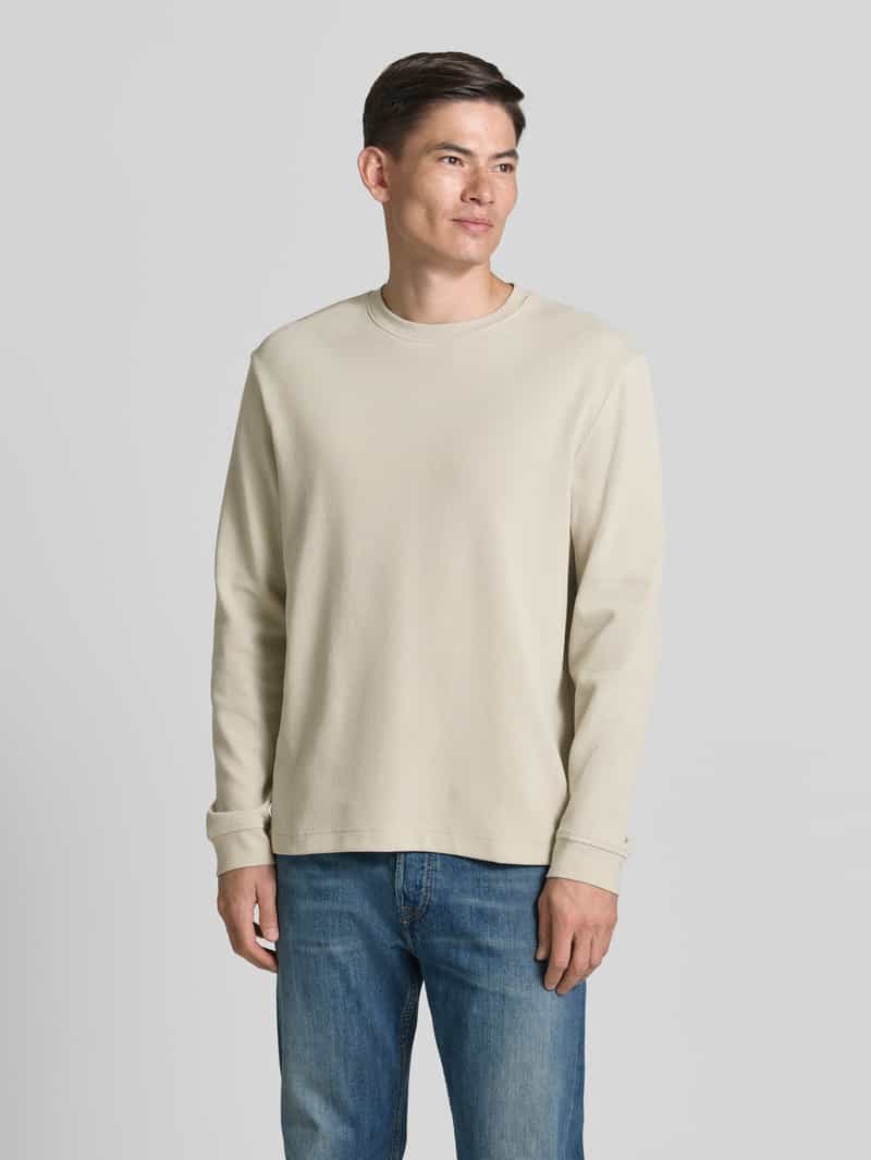 Boss regular fit shirt met lange mouwen van katoenmix model 'WE-TEMPEST' creme, foto 5