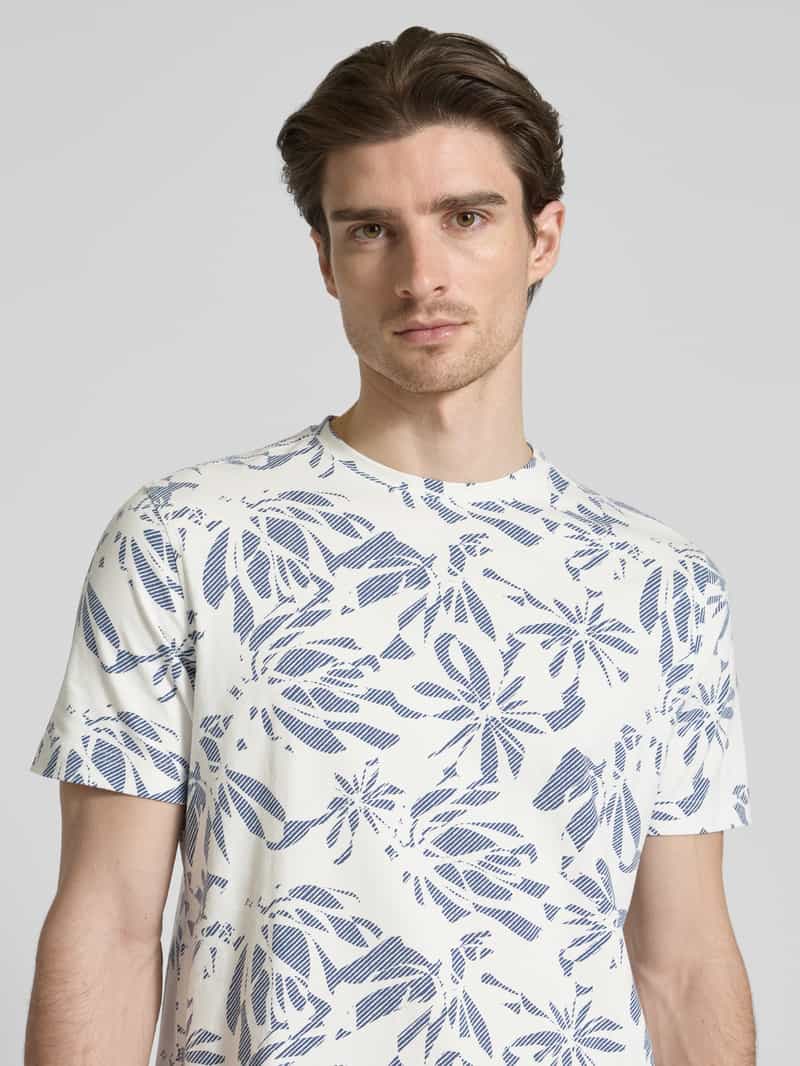 Lerros T-shirt met ronde hals