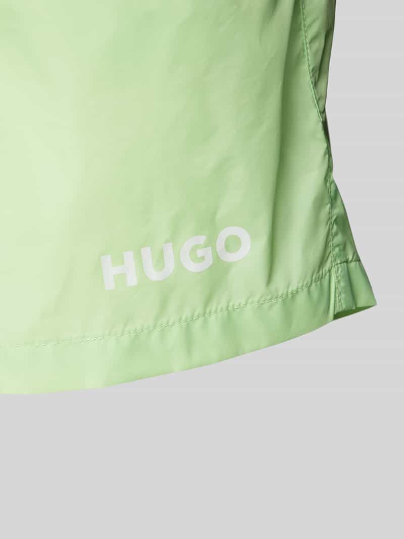 HUGO Relaxed fit zwembroek met labelprint model 'HAITI'