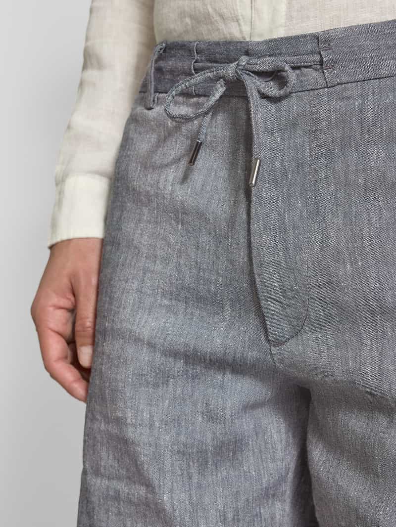 Boss Regular tapered fit korte broek met tunnelkoord model 'Kane'