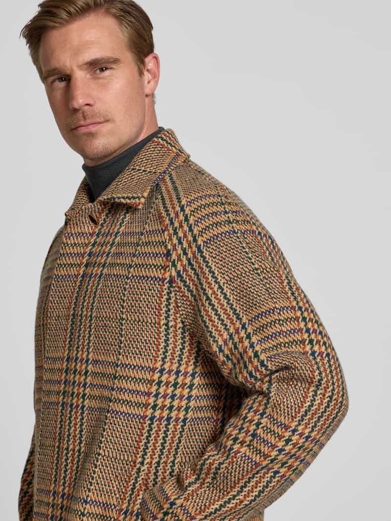 Matinique Regular fit lange jas van wolmix model 'ELIJAH'