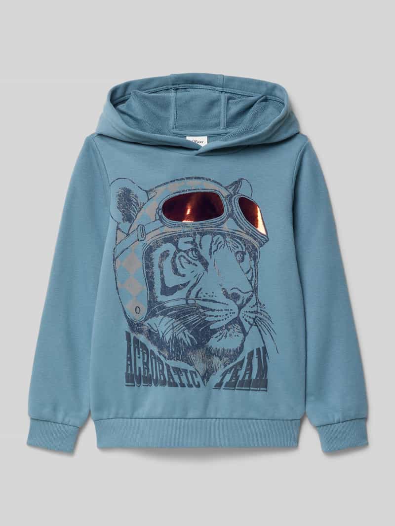s.Oliver RED LABEL Regular fit hoodie van katoenmix