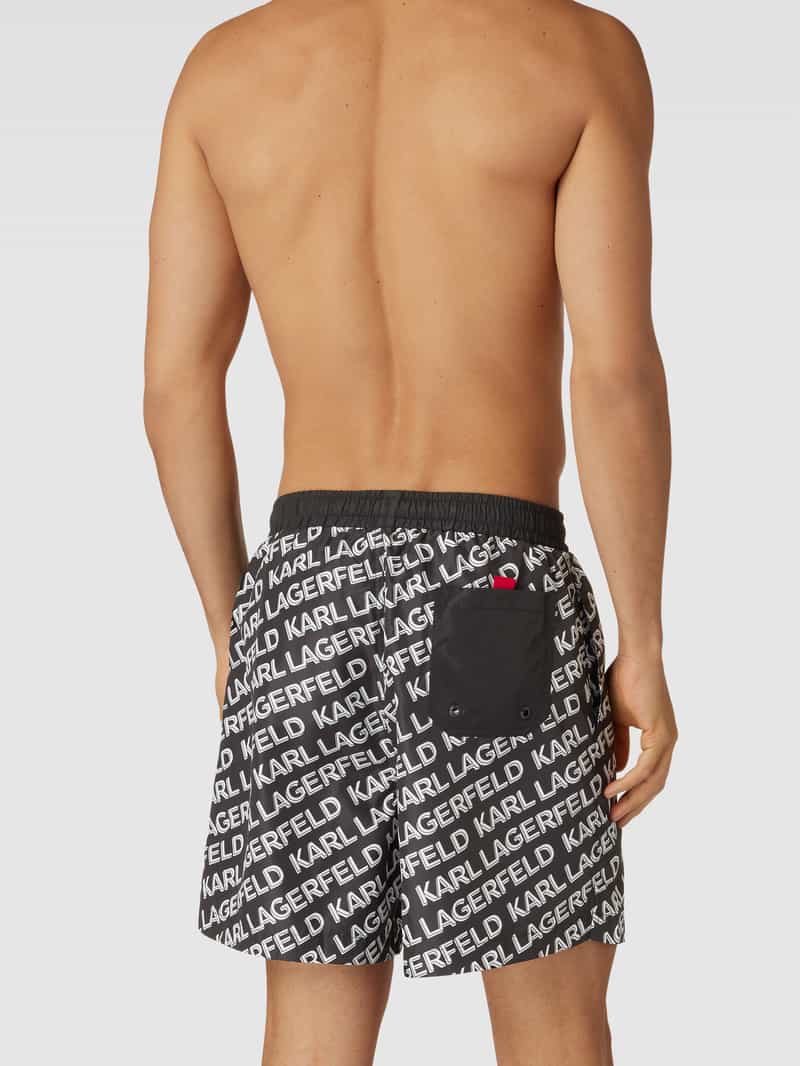 Zwembroek met elastische band Karl Lagerfeld Beachwear