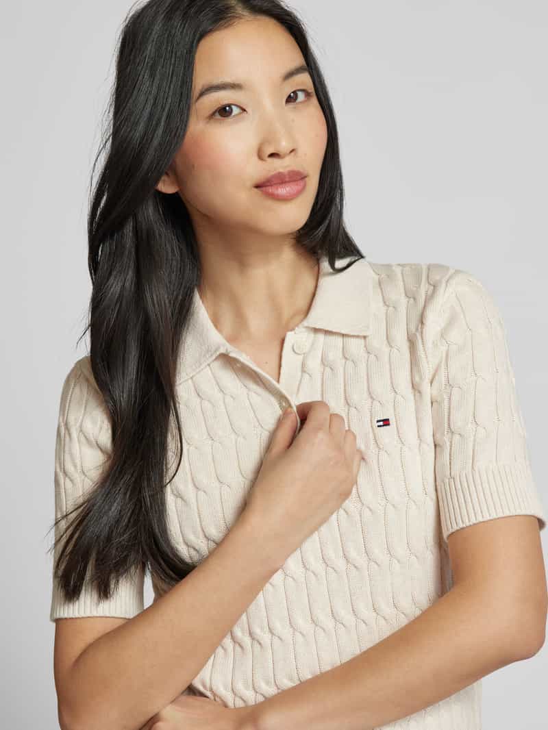 Tommy Hilfiger Gebreid shirt met kabelpatroon