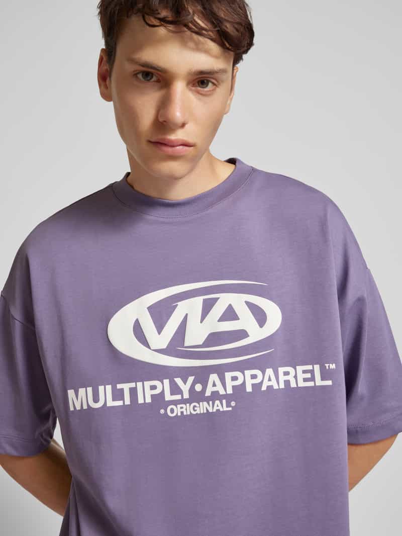 Multiply Apparel Oversized T-shirt met labelprint
