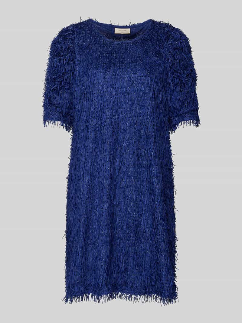 FREE QUENT Knielange gebreide jurk van effectgaren model 'MARLIN'