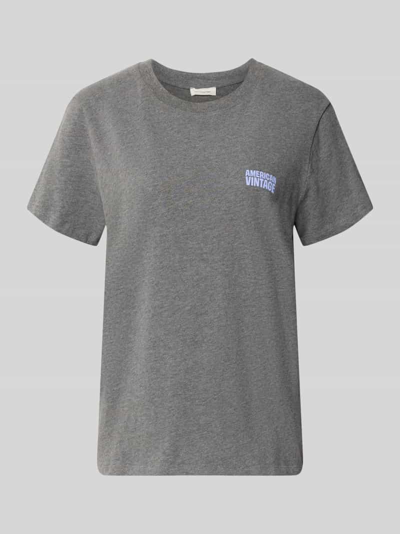 American vintage regular fit T-shirt van zuiver katoen model 'BOW'