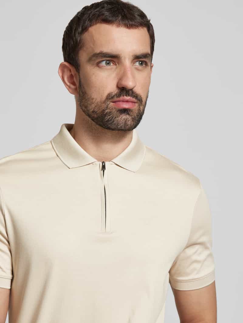 CK Calvin Klein Slim fit poloshirt met logostitching model 'LIQUID TOUCH'