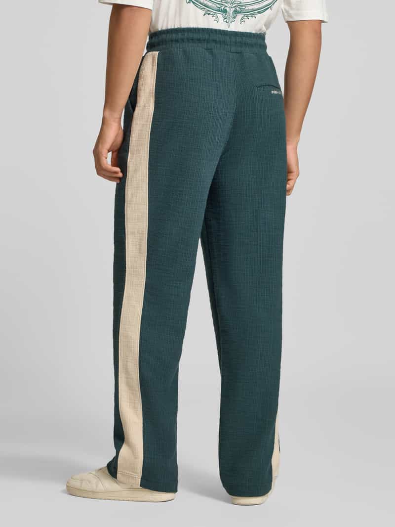 PEGADOR straight fit joggingbroek van katoenmix