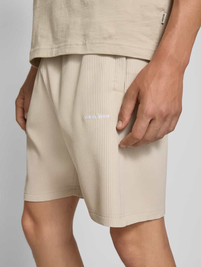 Pegador Relaxed fit korte broek met plissévouwen model 'TROY'