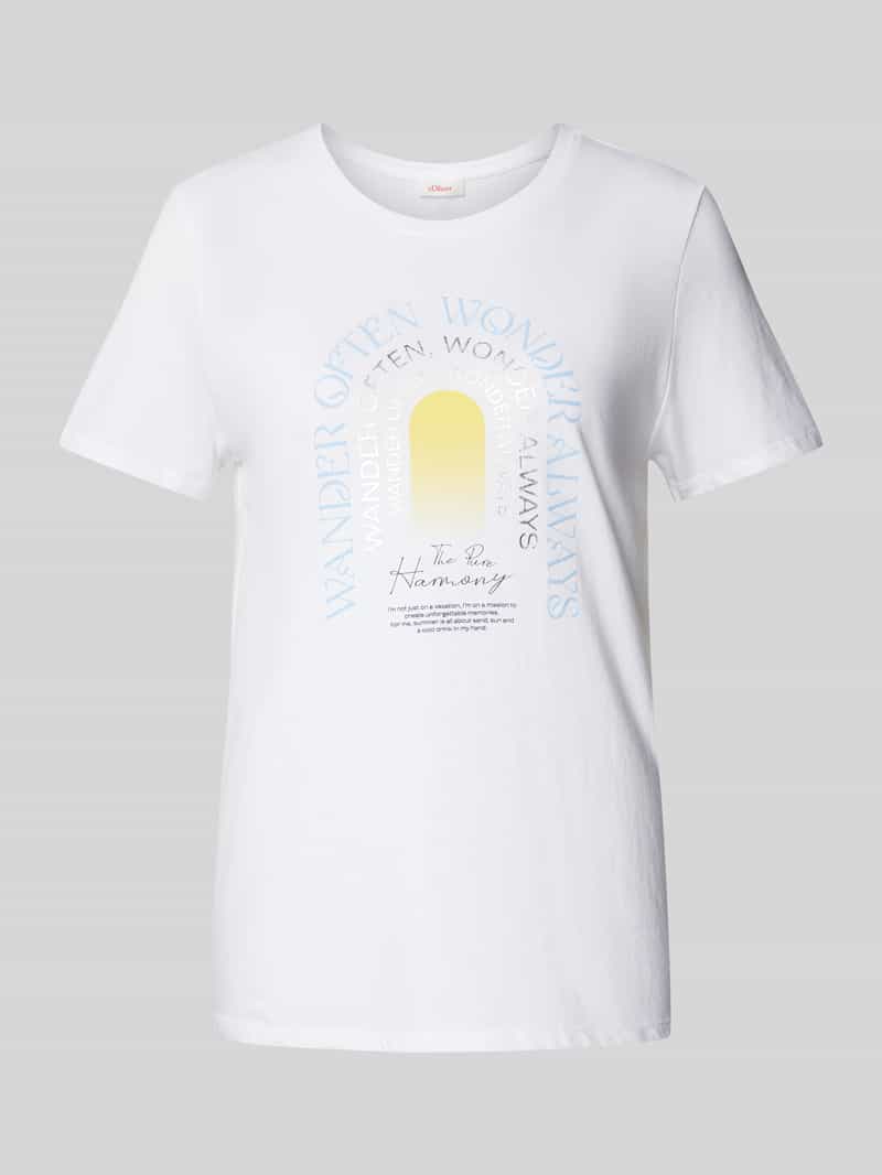 s.Oliver RED LABEL T-shirt met motiefprint