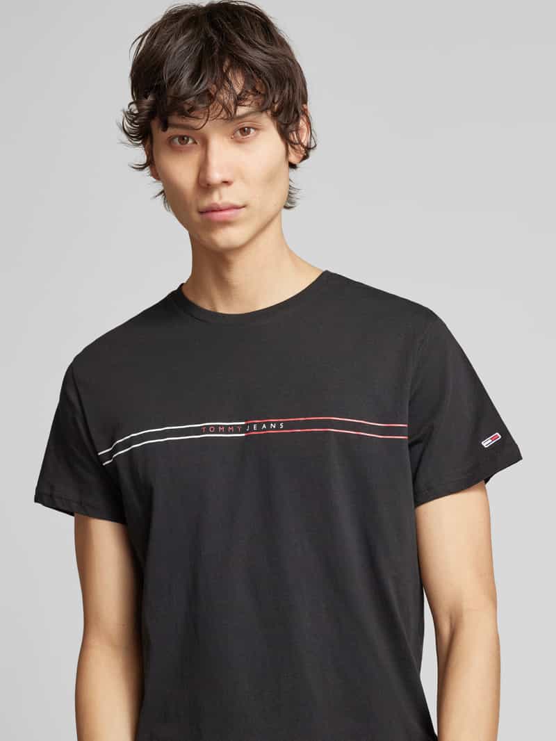 Tommy Jeans T-shirt met labelprint