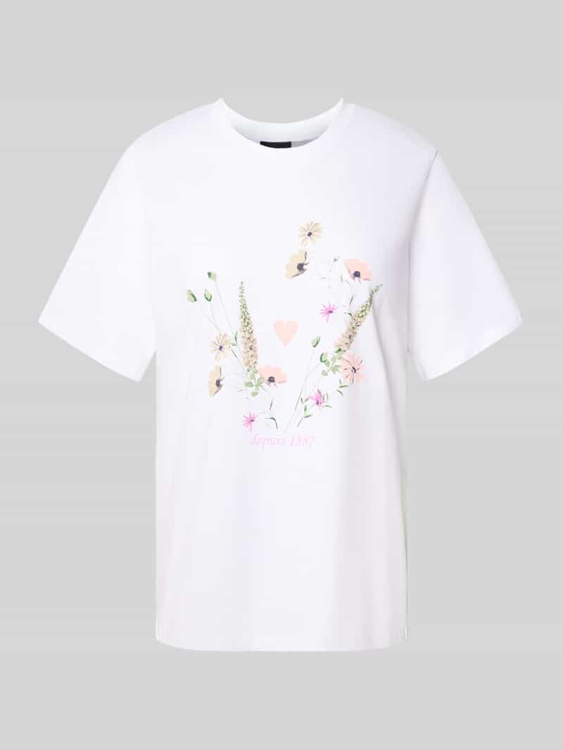 Pieces Oversized T-shirt van puur katoen model 'FLURA'
