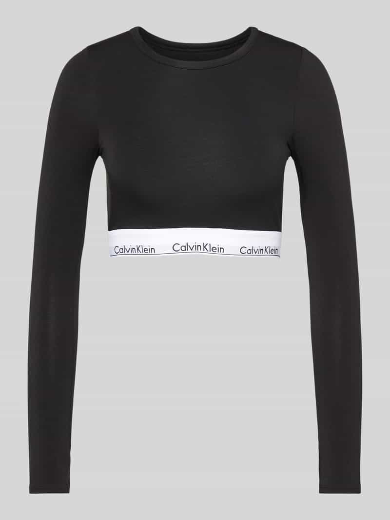 Calvin Klein Underwear Kort shirt met lange mouwen en ronde hals