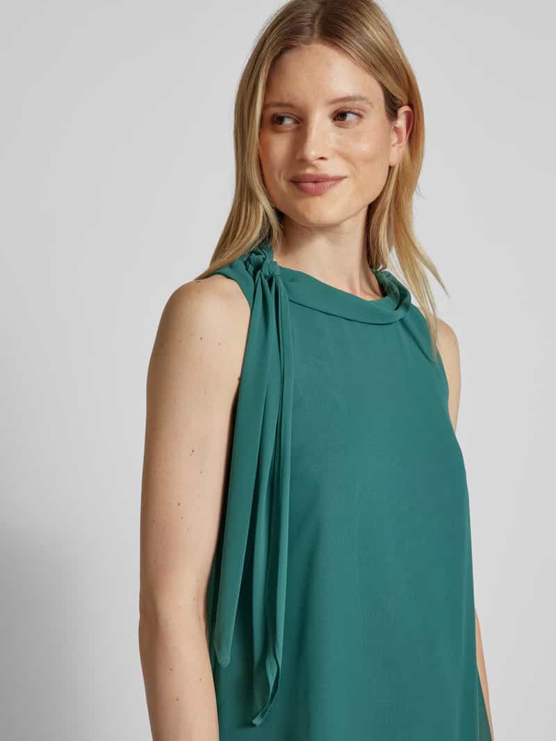 Vera Mont Knielange cocktailjurk met asymmetrische zoom