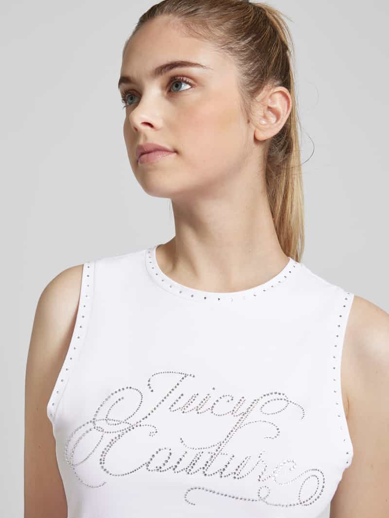 Juicy Couture Tanktop met siersteentjes model 'BLAINE'