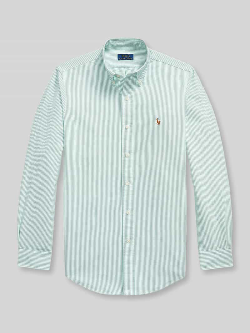 Custom fit vrijetijdsoverhemd van puur katoen