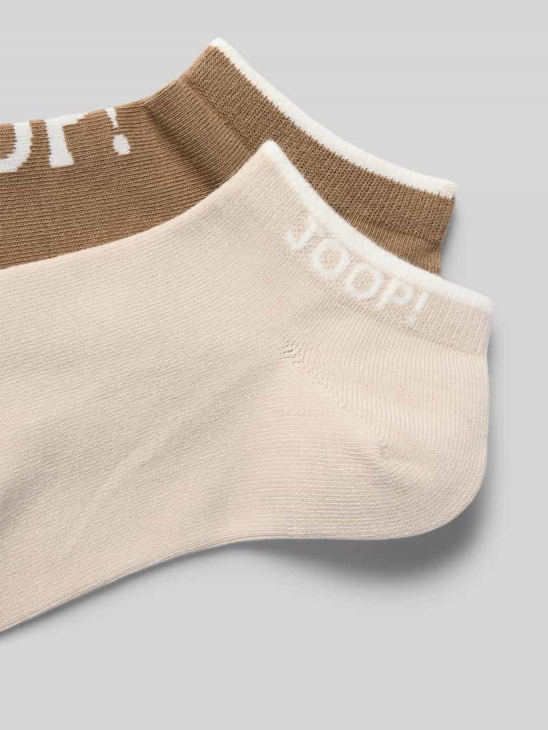JOOP! Collection Sneakersokken in een set van 2 paar met logodetails