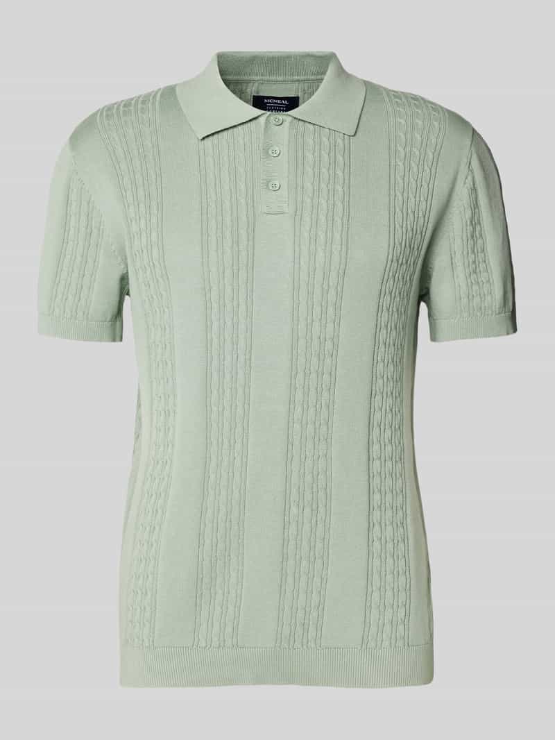 MCNEAL Regular fit poloshirt met korte knoopsluiting