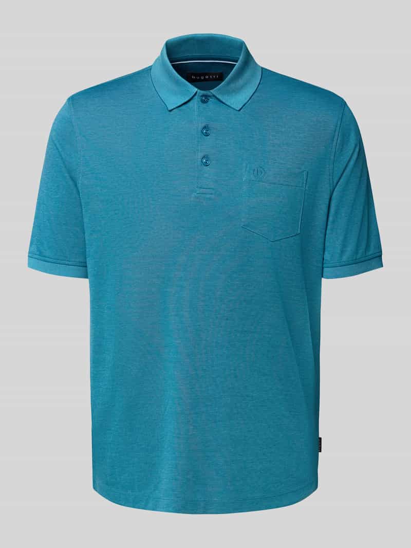 Bugatti Poloshirt met borstzak